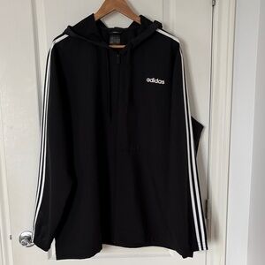 Adidas Black Jacket with White Accents